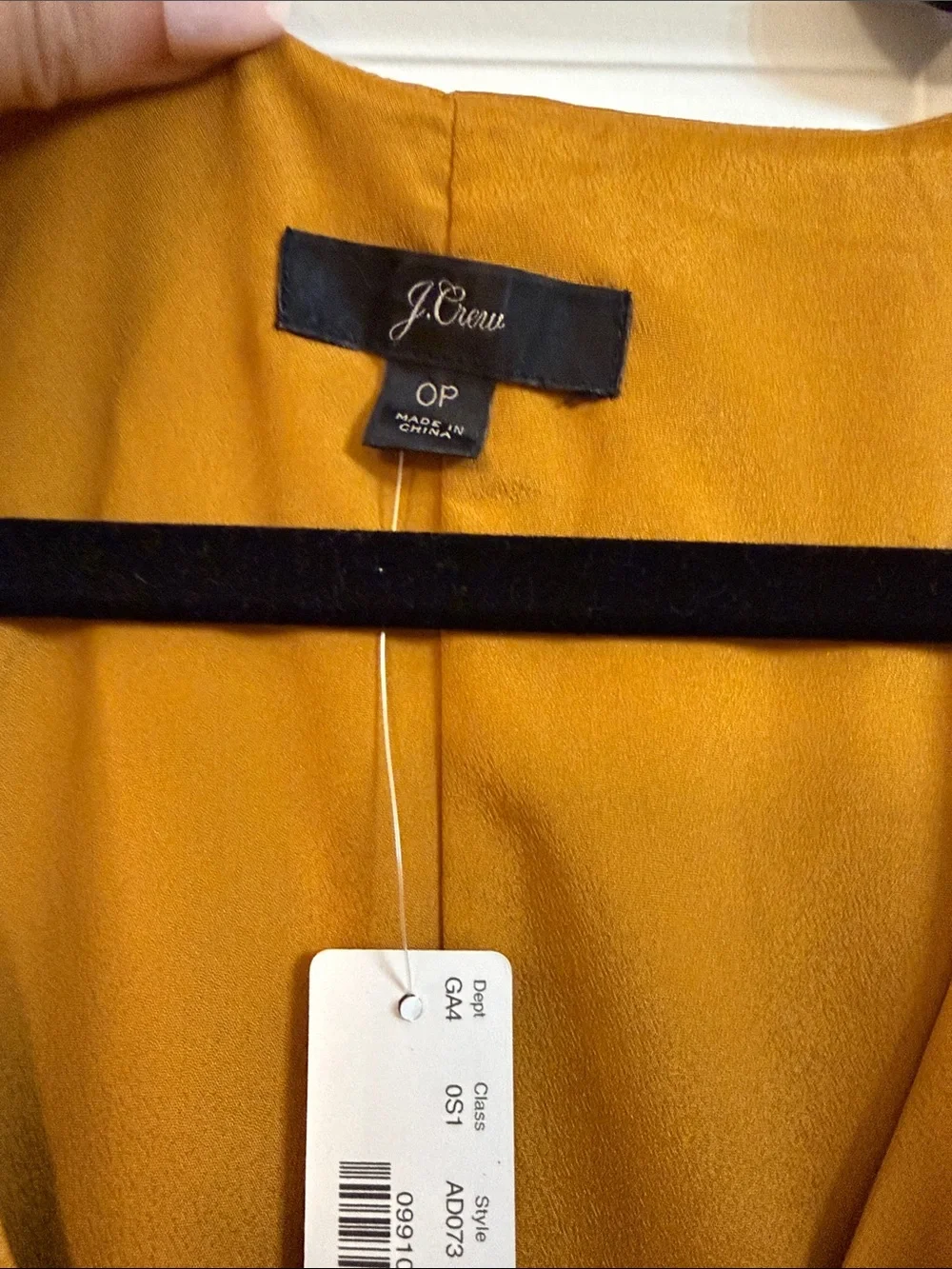 Satin Button-Front Midi Dress in Mustard